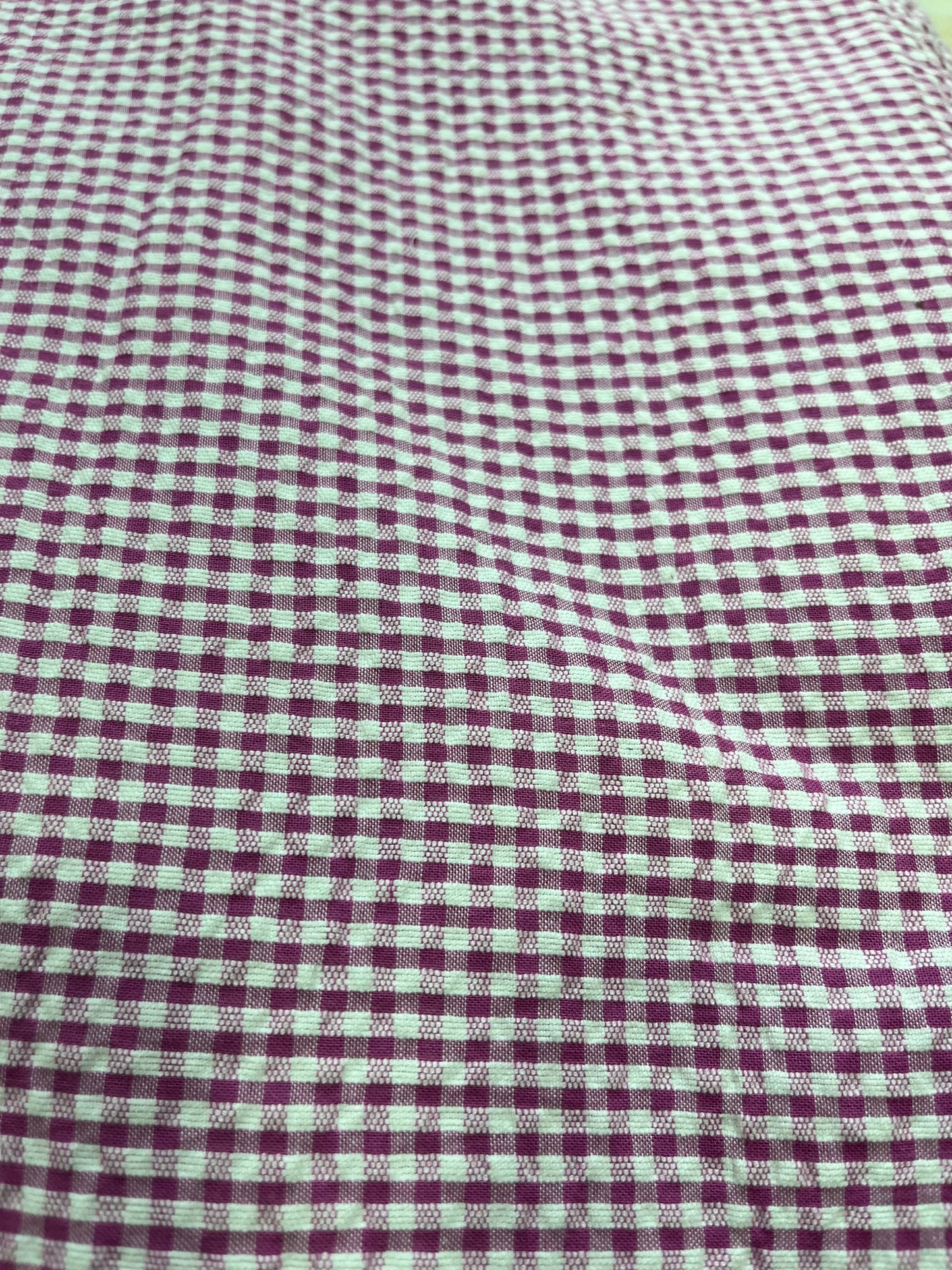 check seersucker fabric