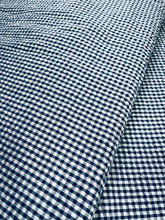 check seersucker fabric