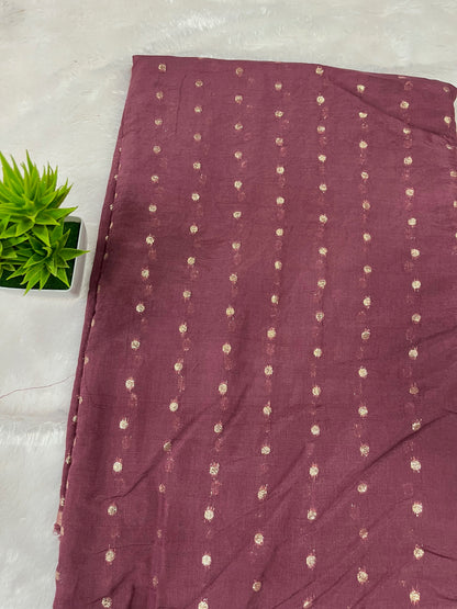 COTTON SILK BUTTA WORK ONION PINK SHADE