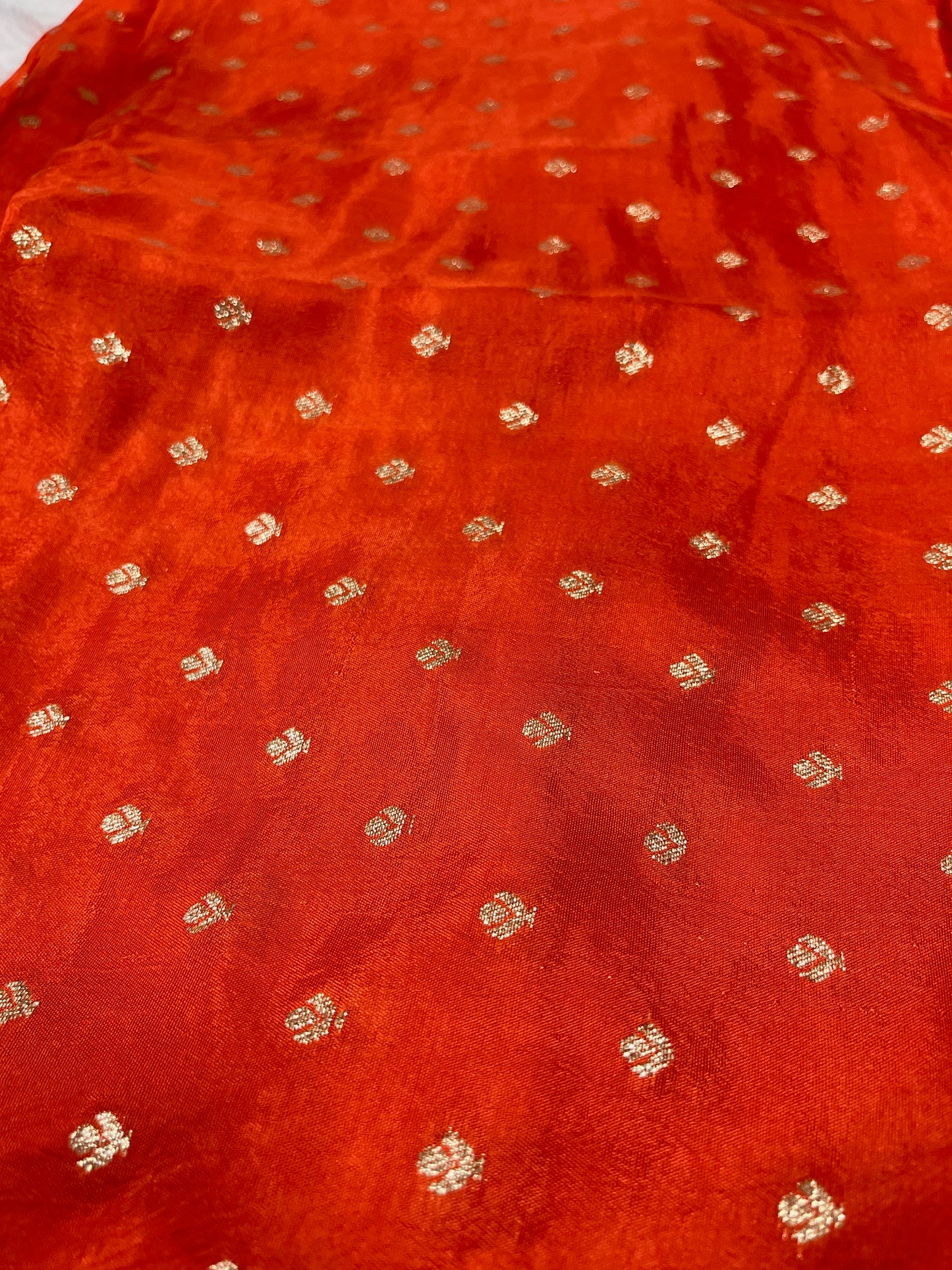 ORANGE SHADE RUSSIAN SILK FABRIC