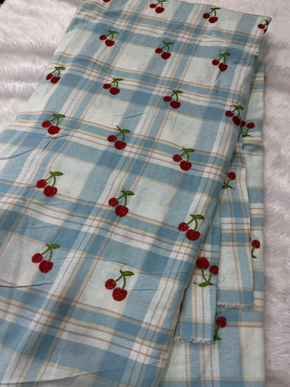 cherry design fabric