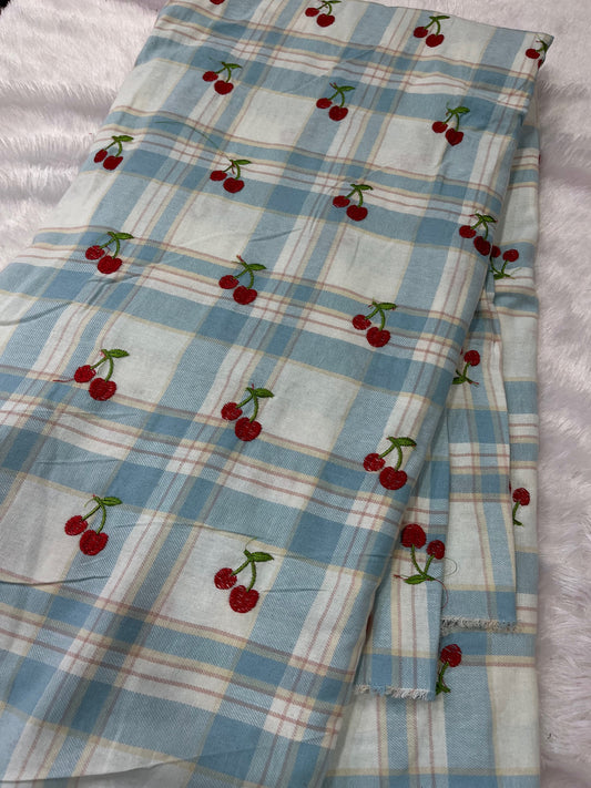 cherry design fabric