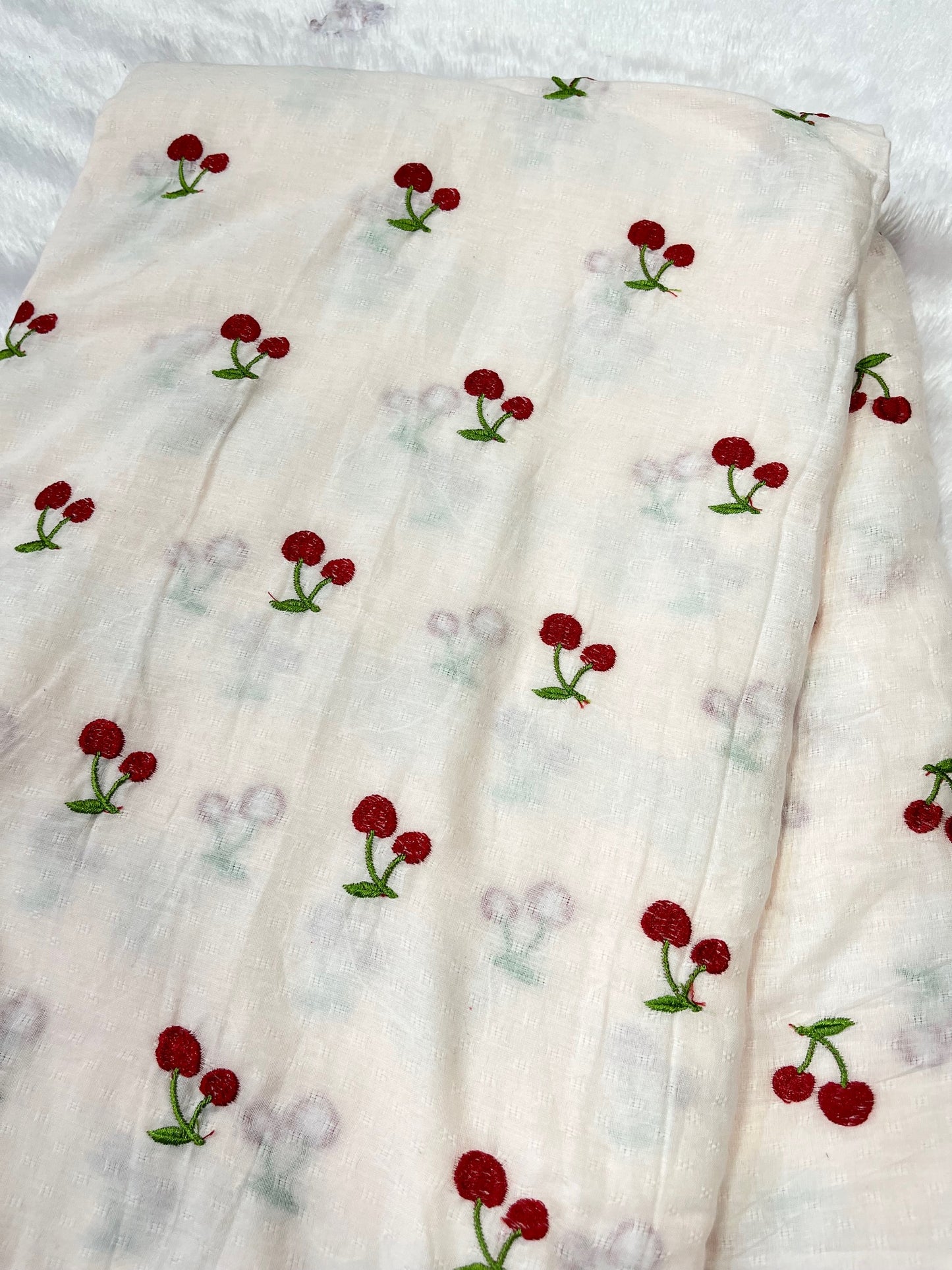 cherry design fabric