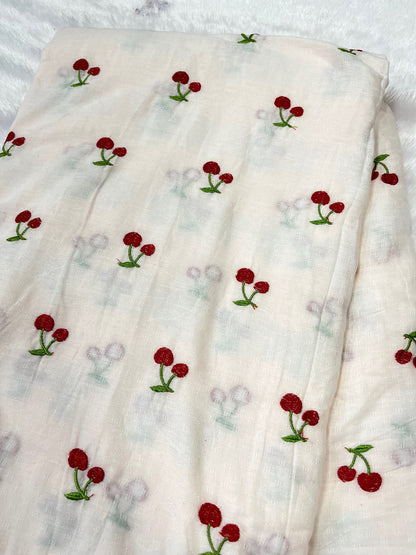 cherry design fabric
