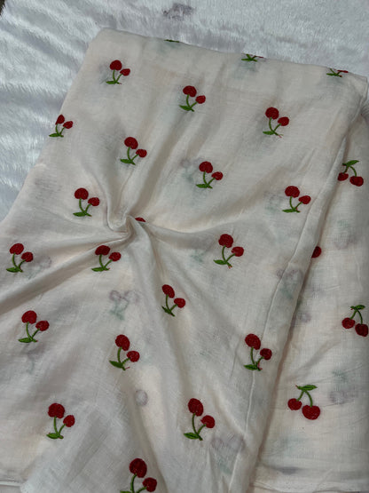 cherry design fabric
