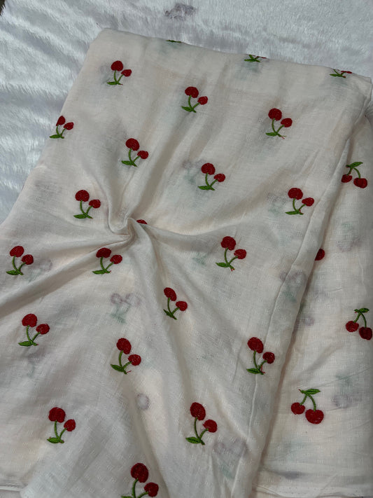 cherry design fabric