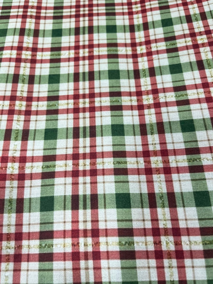 xmas fabric check design