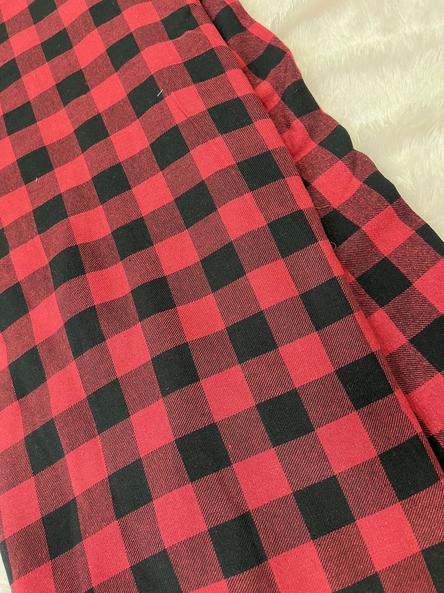 twill check xmas fabric
