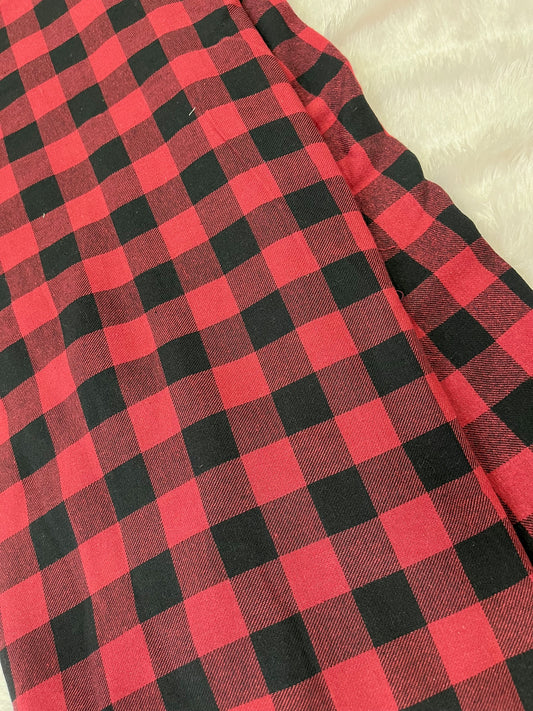 twill check xmas fabric