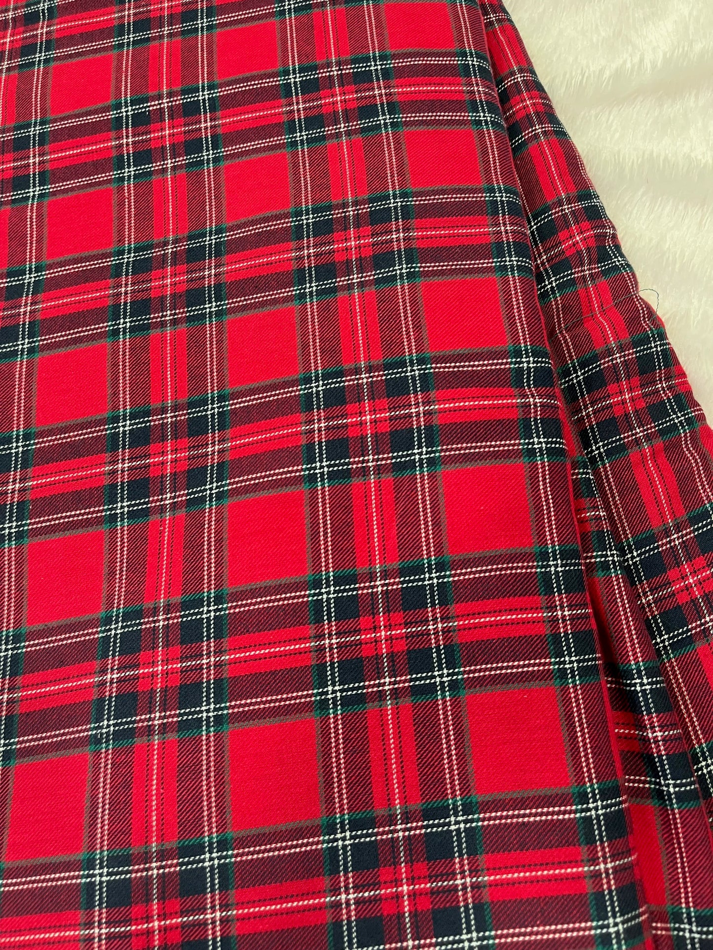 twill check xmas fabric