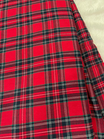 twill check xmas fabric