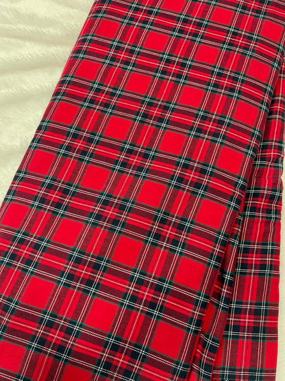 twill check xmas fabric