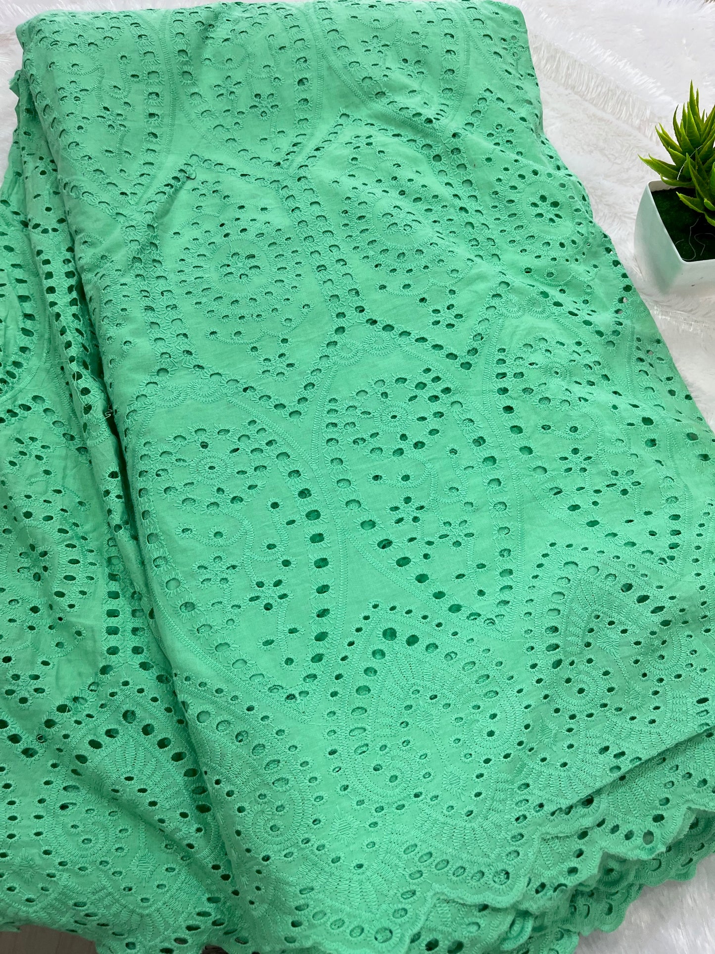 Mint green work fabric