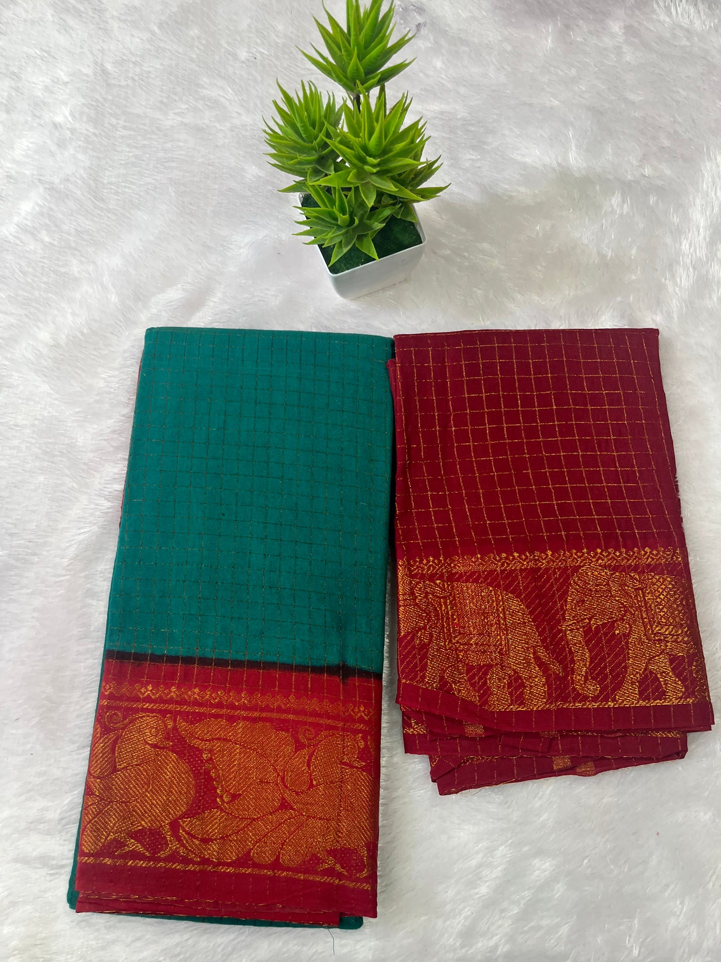 Madurai cotton sungudi sarees