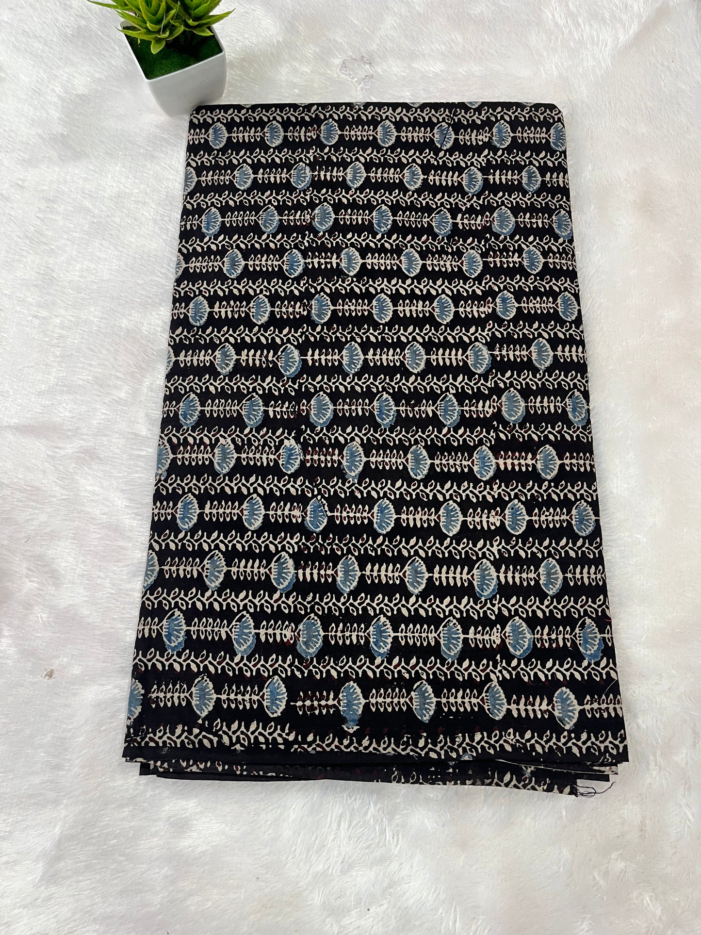 Ajrak natural dye cotton Fabric