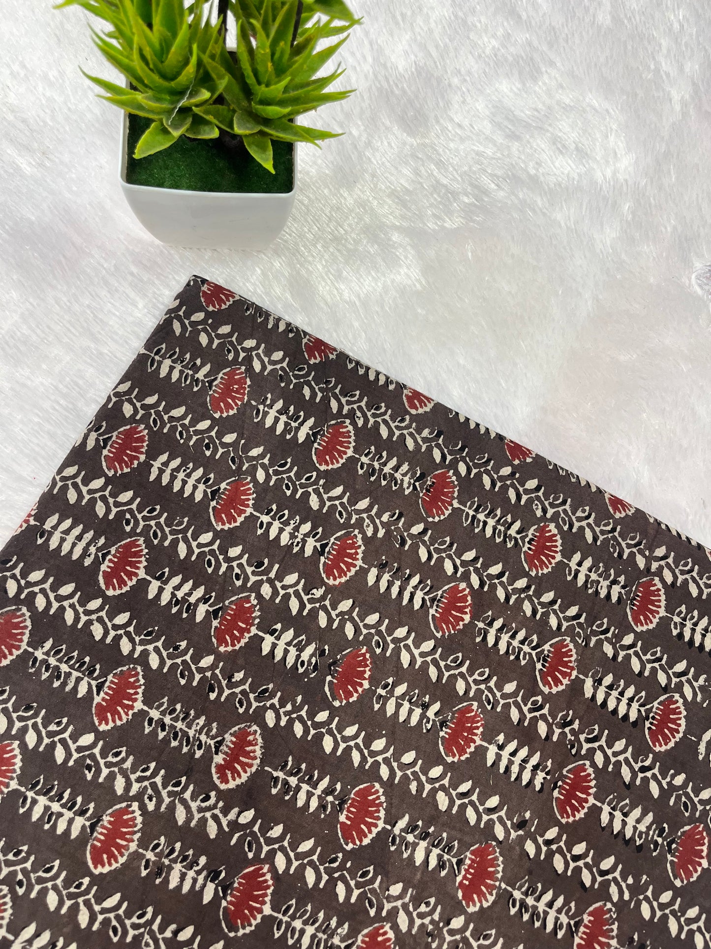 Ajrak natural dye cotton Fabric