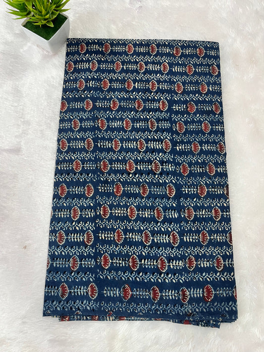 Ajrak natural dye cotton Fabric