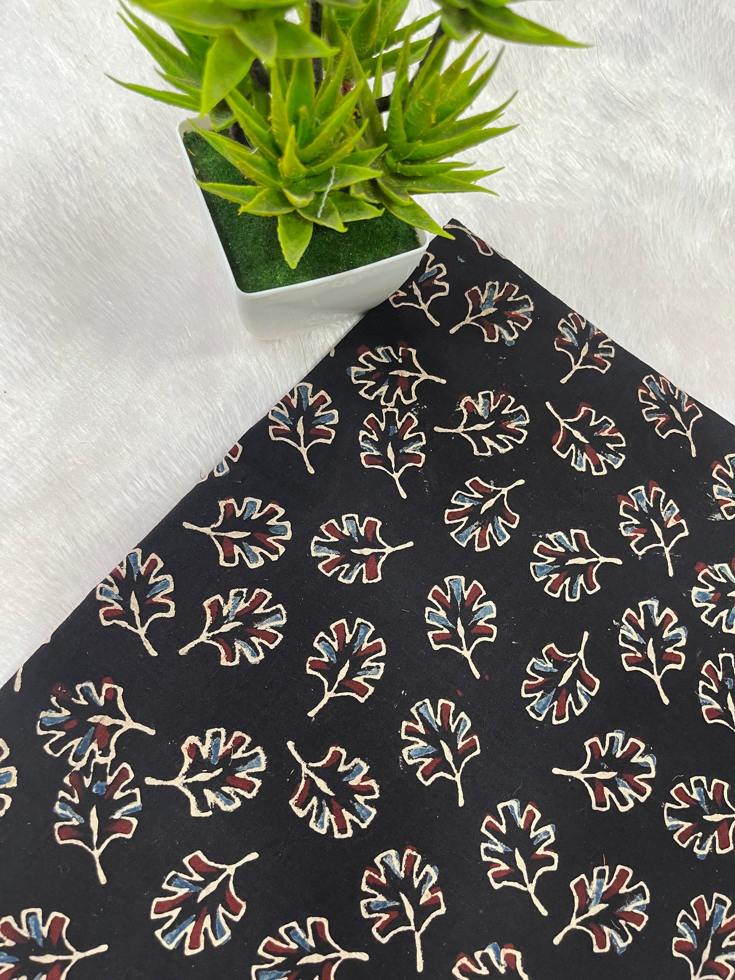 Ajrak natural dye cotton Fabric