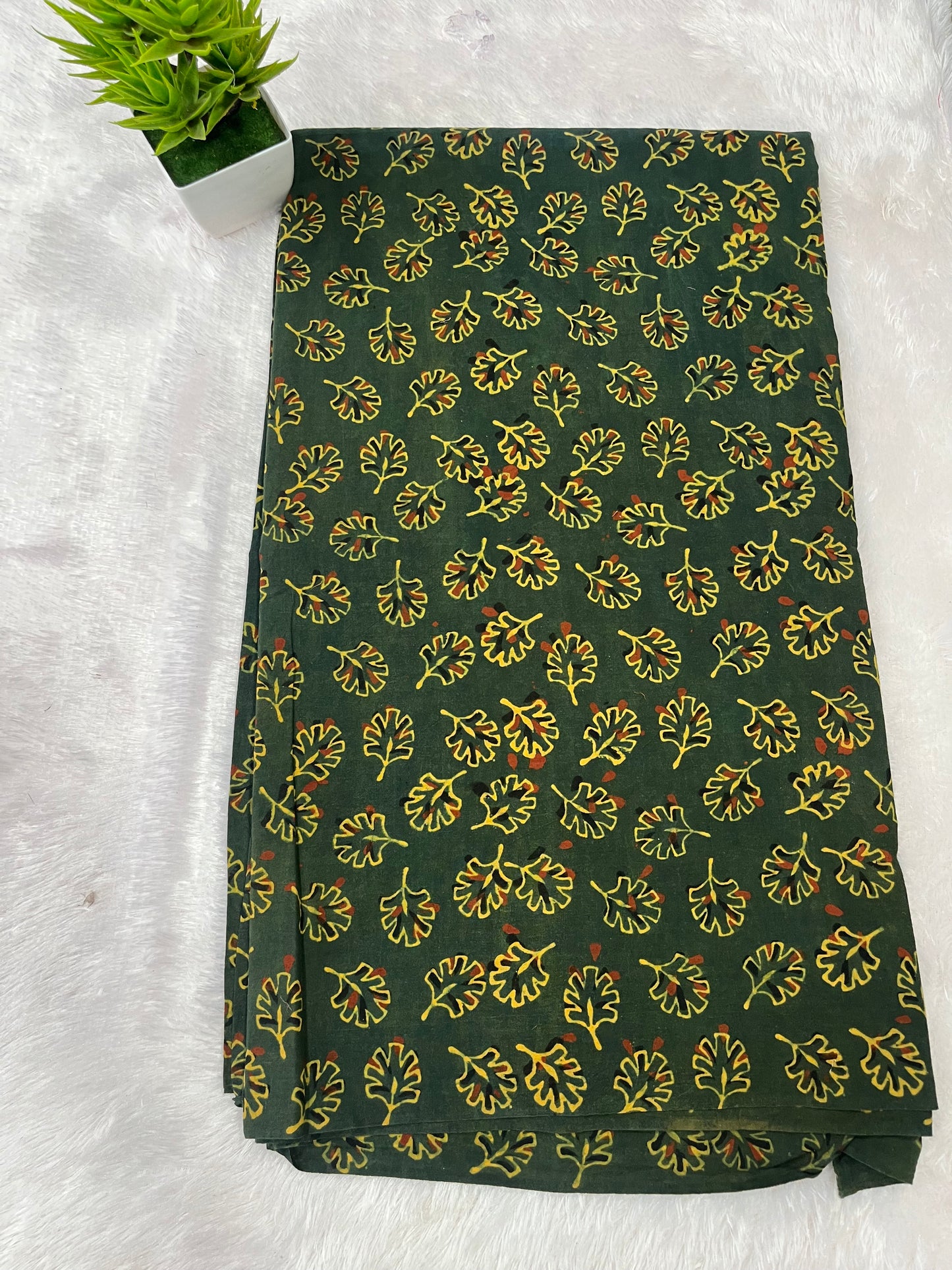 Ajrak natural dye cotton Fabric