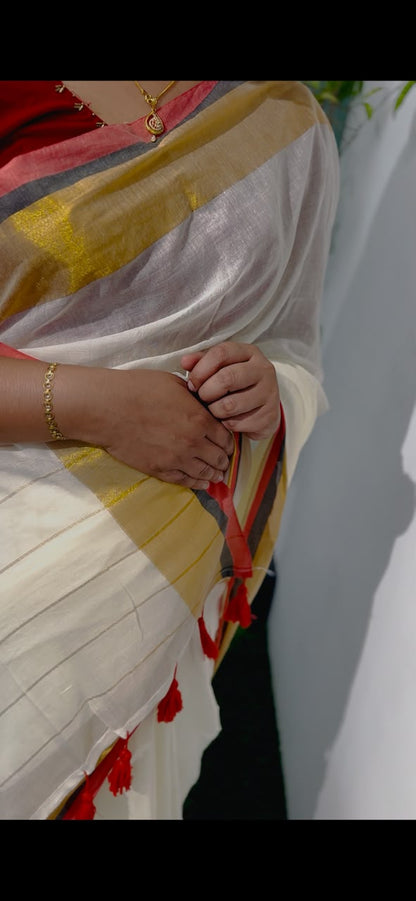 ONAM COLLECTIONS-MUL COTTON SAREE