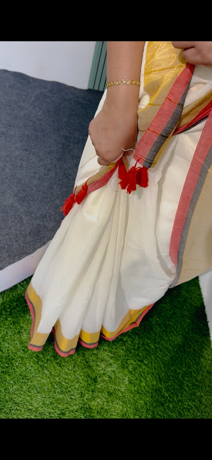 ONAM COLLECTIONS-MUL COTTON SAREE